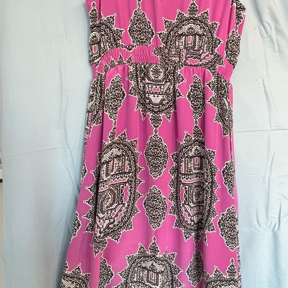 100% silk dress - size Large - lined to the knee - Picture 4 of 11